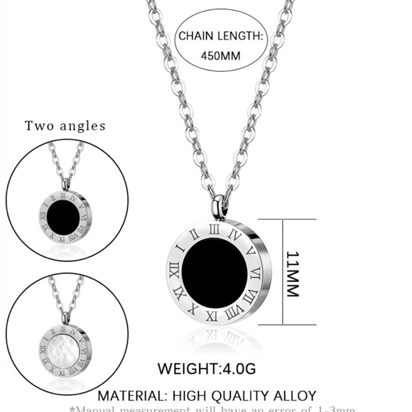 Fashion Juwerly reversible silver colour necklace - Picture 5 of 6